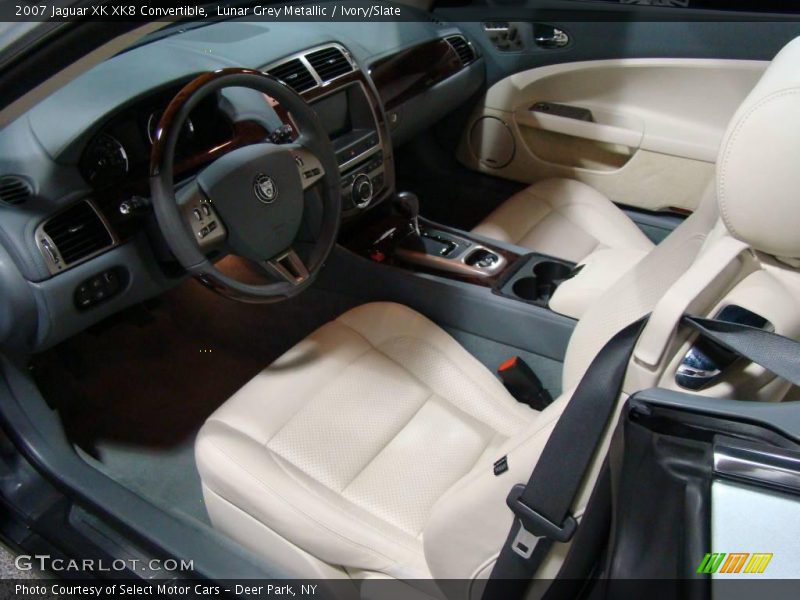 Lunar Grey Metallic / Ivory/Slate 2007 Jaguar XK XK8 Convertible