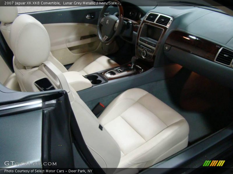 Lunar Grey Metallic / Ivory/Slate 2007 Jaguar XK XK8 Convertible