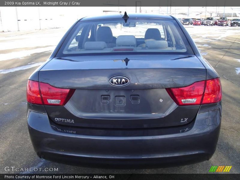 Midnight Gray / Gray 2009 Kia Optima LX