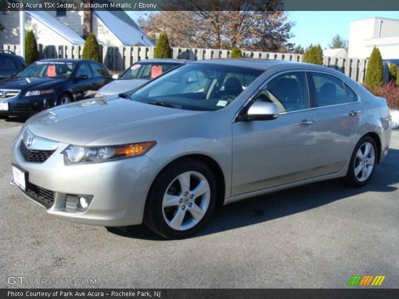 Palladium Metallic / Ebony 2009 Acura TSX Sedan
