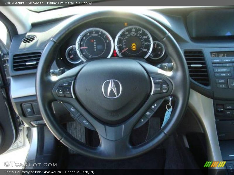 Palladium Metallic / Ebony 2009 Acura TSX Sedan