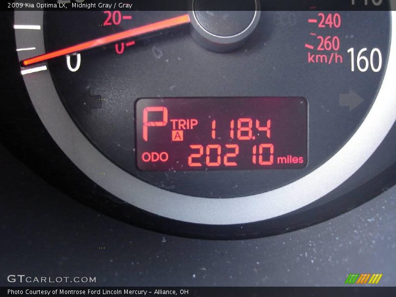 Midnight Gray / Gray 2009 Kia Optima LX