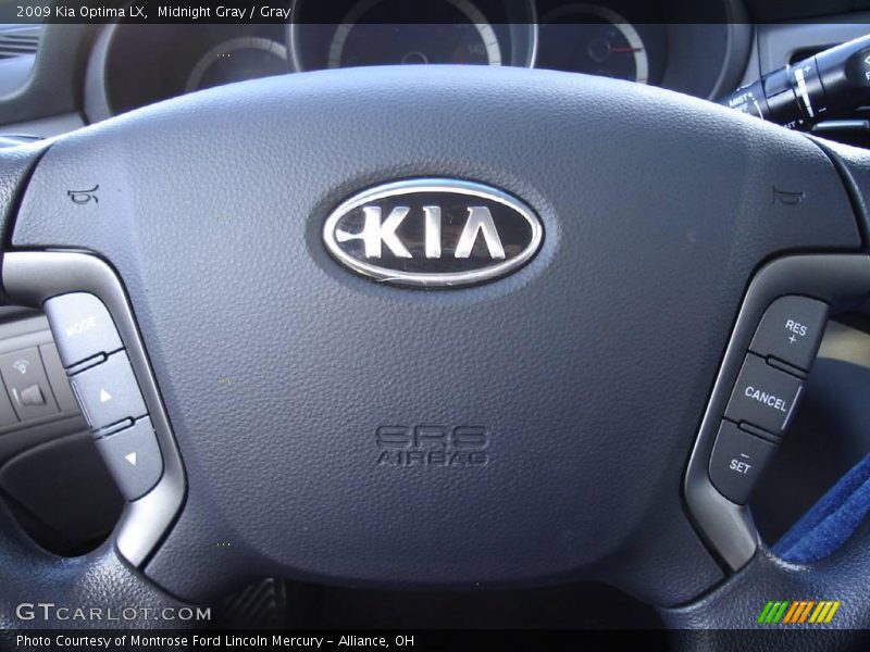 Midnight Gray / Gray 2009 Kia Optima LX