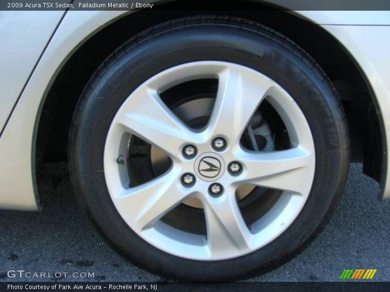 Palladium Metallic / Ebony 2009 Acura TSX Sedan