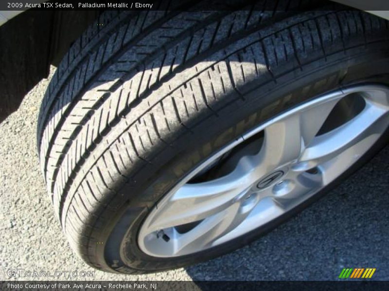 Palladium Metallic / Ebony 2009 Acura TSX Sedan