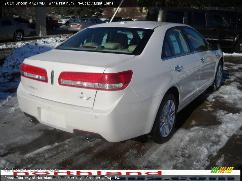 White Platinum Tri-Coat / Light Camel 2010 Lincoln MKZ FWD