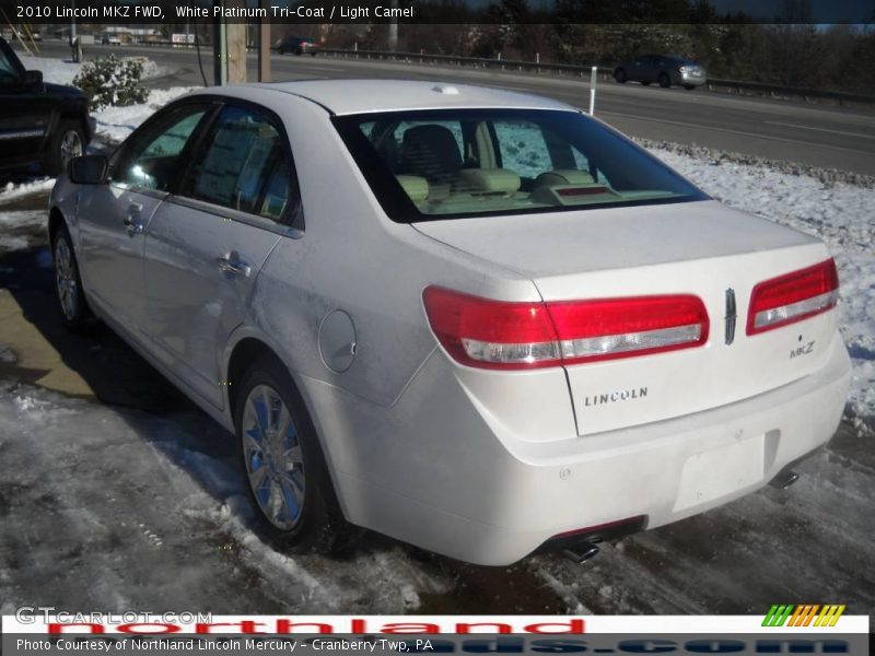 White Platinum Tri-Coat / Light Camel 2010 Lincoln MKZ FWD