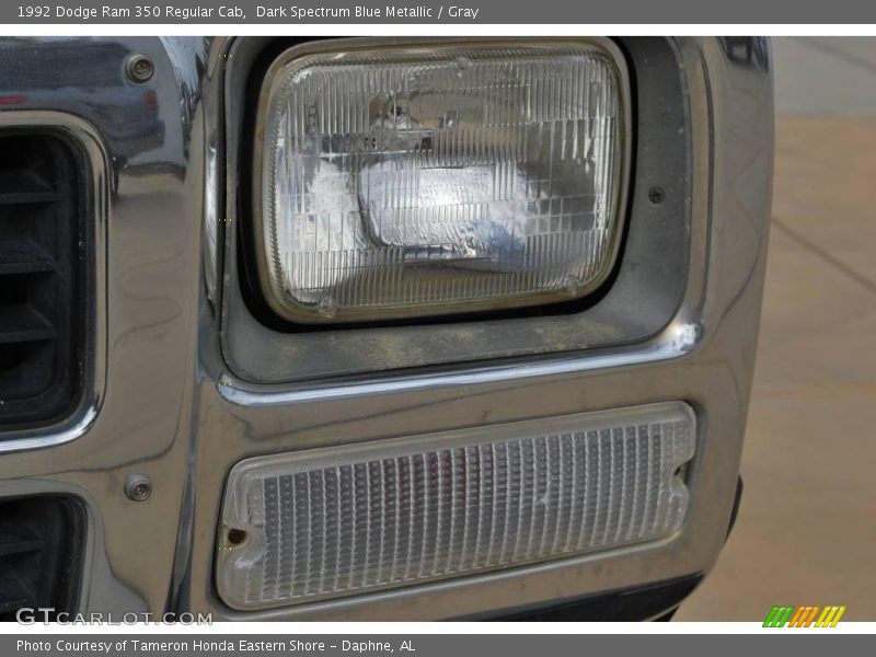 Dark Spectrum Blue Metallic / Gray 1992 Dodge Ram 350 Regular Cab