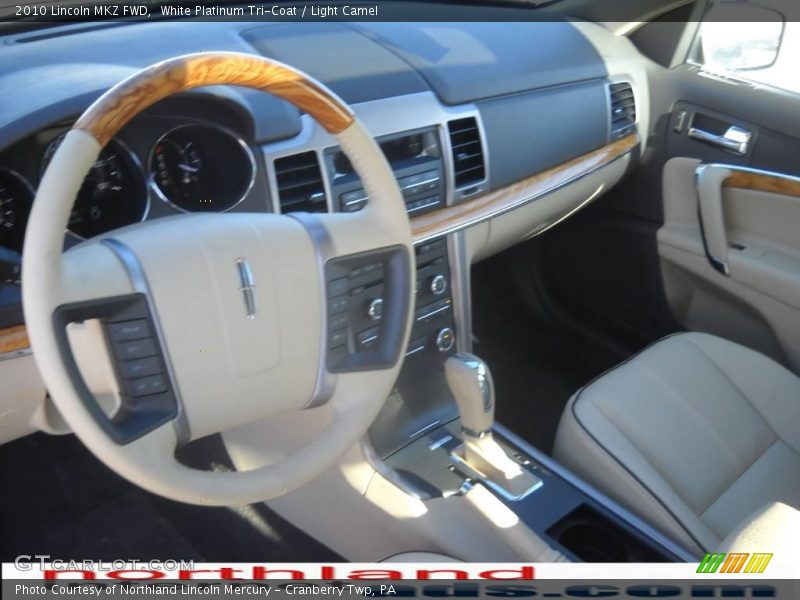 White Platinum Tri-Coat / Light Camel 2010 Lincoln MKZ FWD