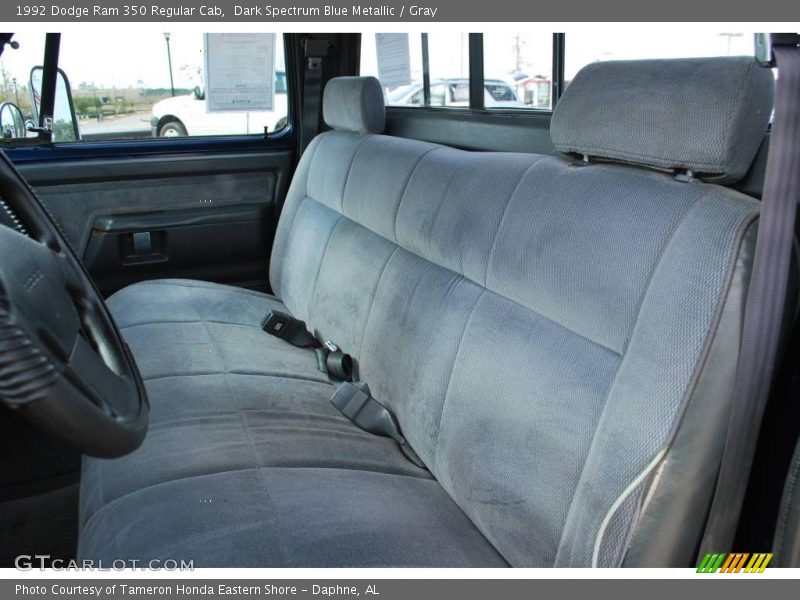 Dark Spectrum Blue Metallic / Gray 1992 Dodge Ram 350 Regular Cab