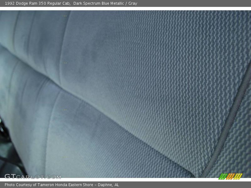 Dark Spectrum Blue Metallic / Gray 1992 Dodge Ram 350 Regular Cab