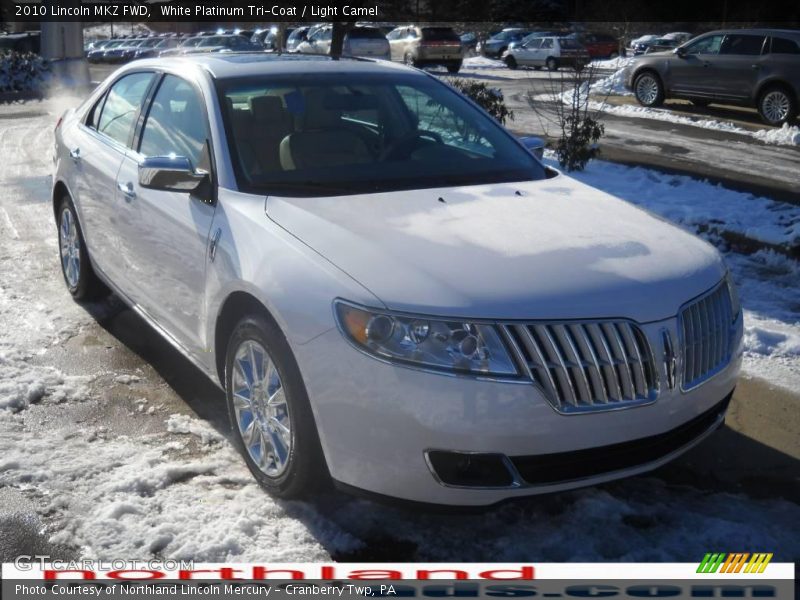 White Platinum Tri-Coat / Light Camel 2010 Lincoln MKZ FWD