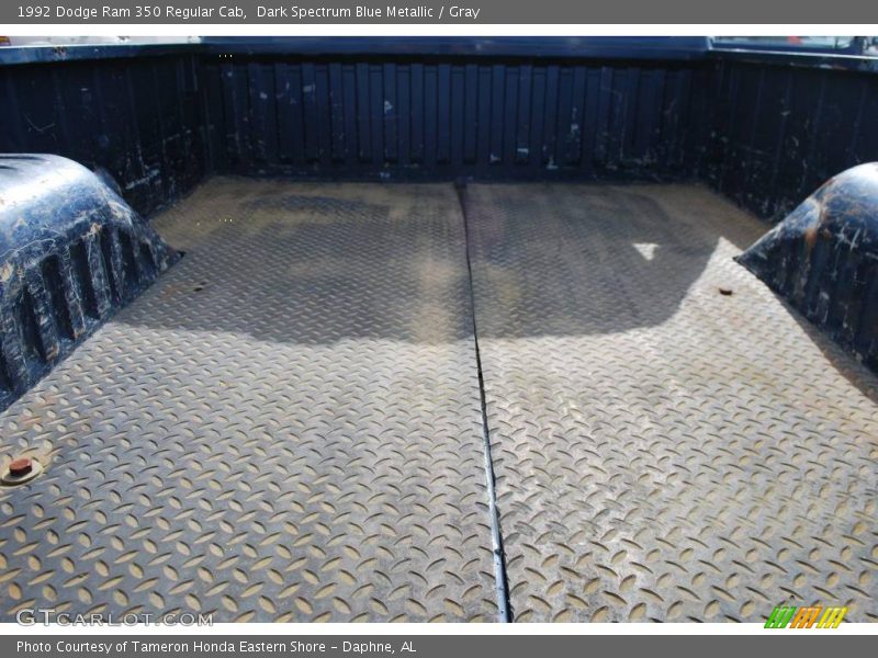 Dark Spectrum Blue Metallic / Gray 1992 Dodge Ram 350 Regular Cab