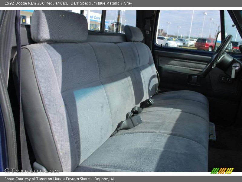 Dark Spectrum Blue Metallic / Gray 1992 Dodge Ram 350 Regular Cab