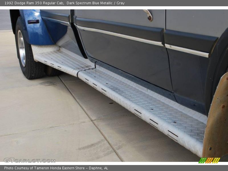 Dark Spectrum Blue Metallic / Gray 1992 Dodge Ram 350 Regular Cab
