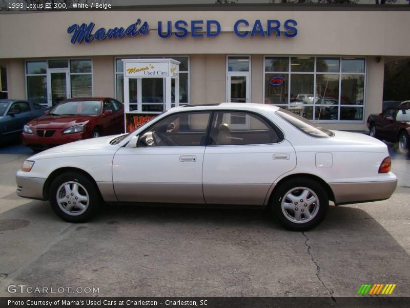 White / Beige 1993 Lexus ES 300