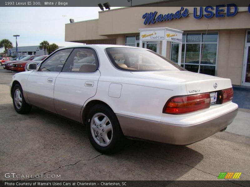 White / Beige 1993 Lexus ES 300