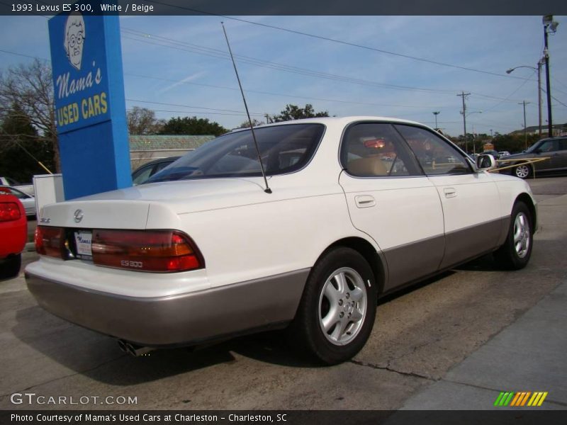 White / Beige 1993 Lexus ES 300