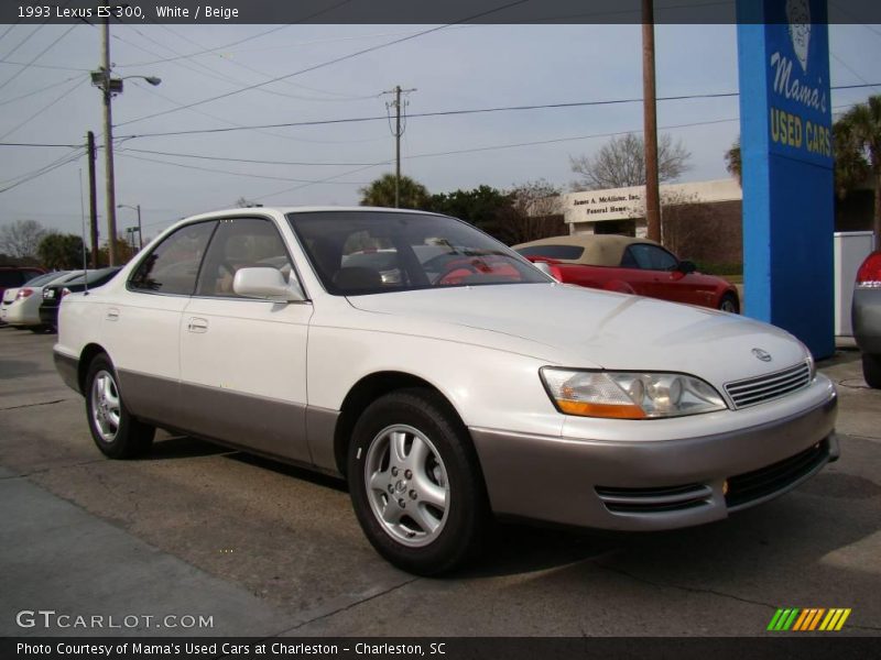 White / Beige 1993 Lexus ES 300