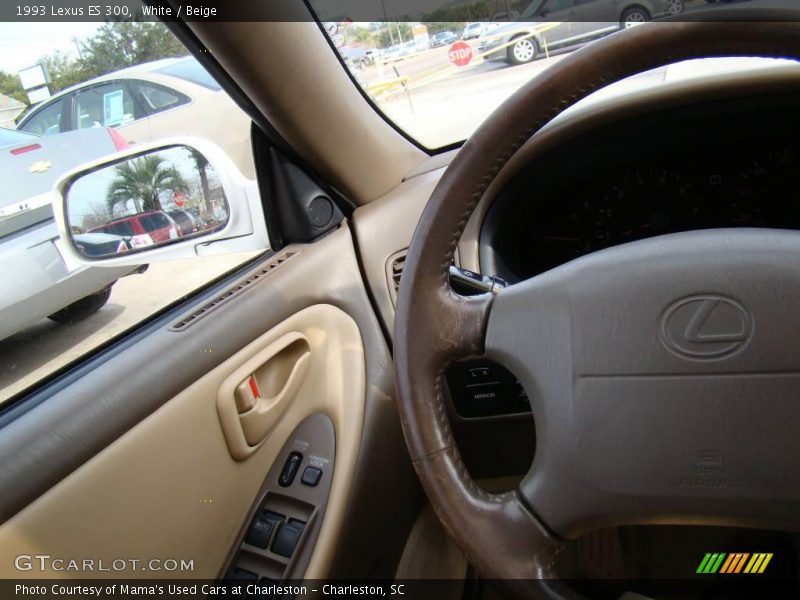 White / Beige 1993 Lexus ES 300