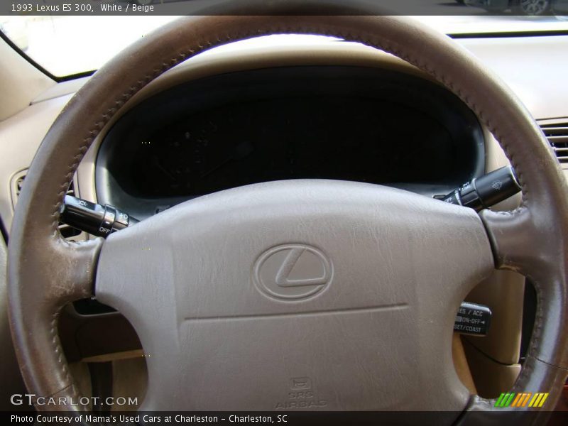 White / Beige 1993 Lexus ES 300