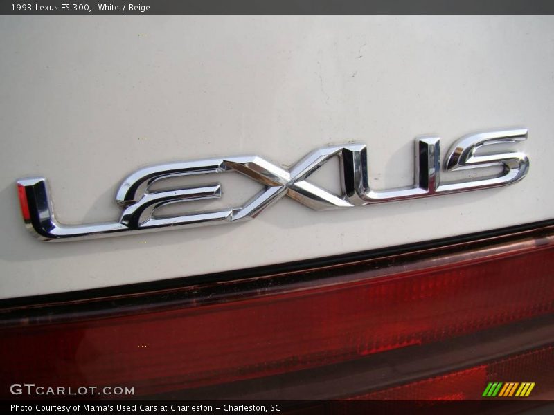 White / Beige 1993 Lexus ES 300