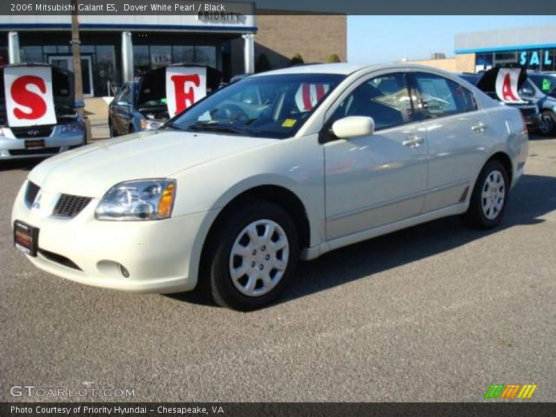 Dover White Pearl / Black 2006 Mitsubishi Galant ES