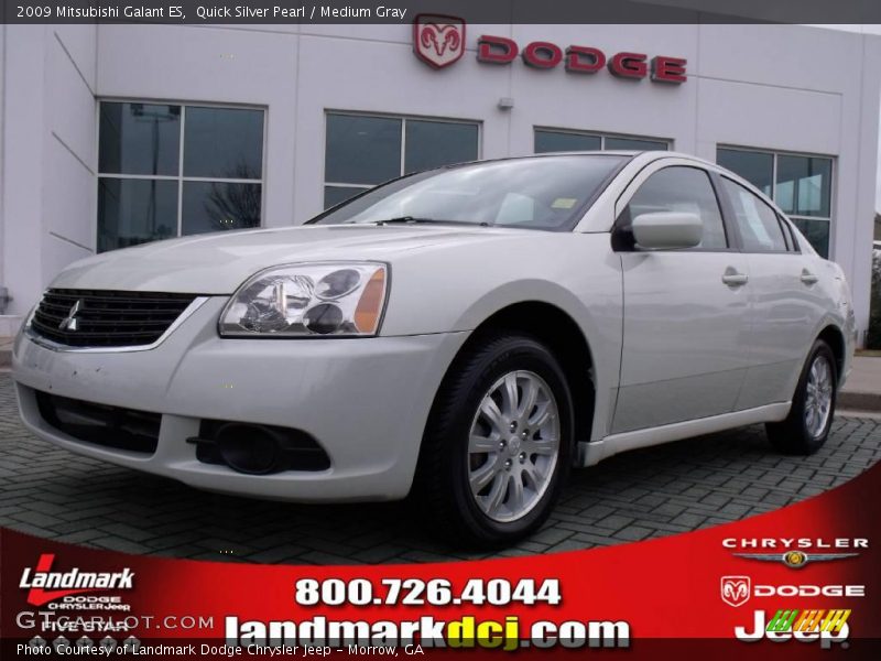 Quick Silver Pearl / Medium Gray 2009 Mitsubishi Galant ES