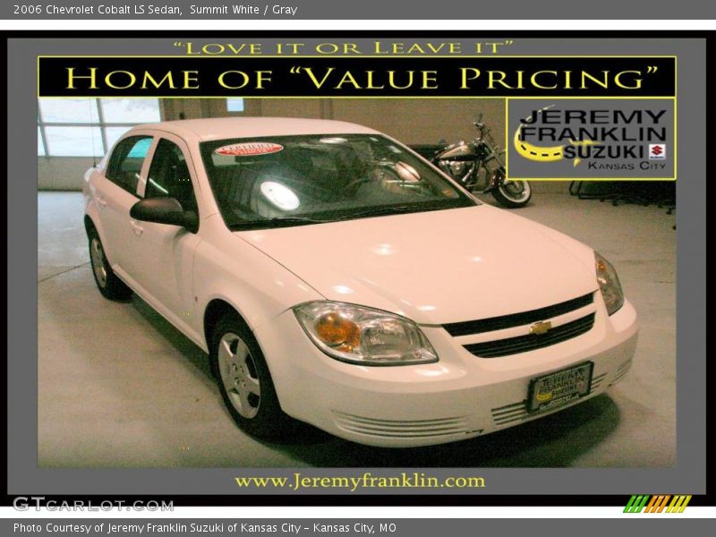 Summit White / Gray 2006 Chevrolet Cobalt LS Sedan