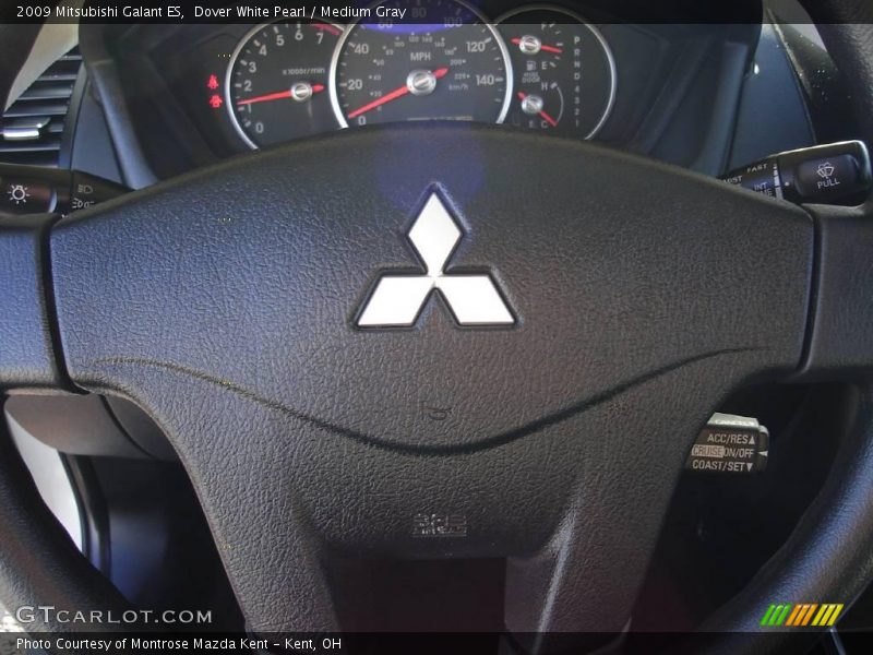 Dover White Pearl / Medium Gray 2009 Mitsubishi Galant ES
