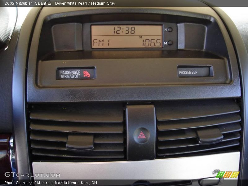 Dover White Pearl / Medium Gray 2009 Mitsubishi Galant ES