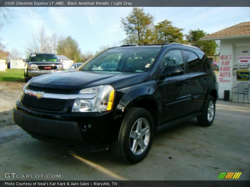 Black Amethyst Metallic / Light Gray 2006 Chevrolet Equinox LT AWD