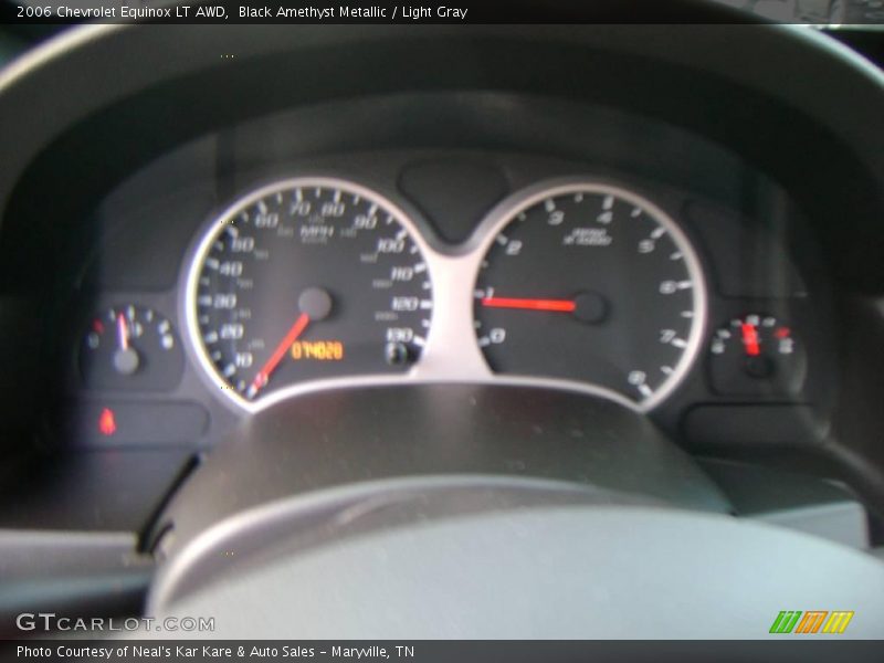 Black Amethyst Metallic / Light Gray 2006 Chevrolet Equinox LT AWD