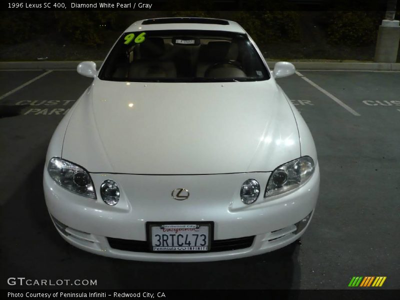 Diamond White Pearl / Gray 1996 Lexus SC 400