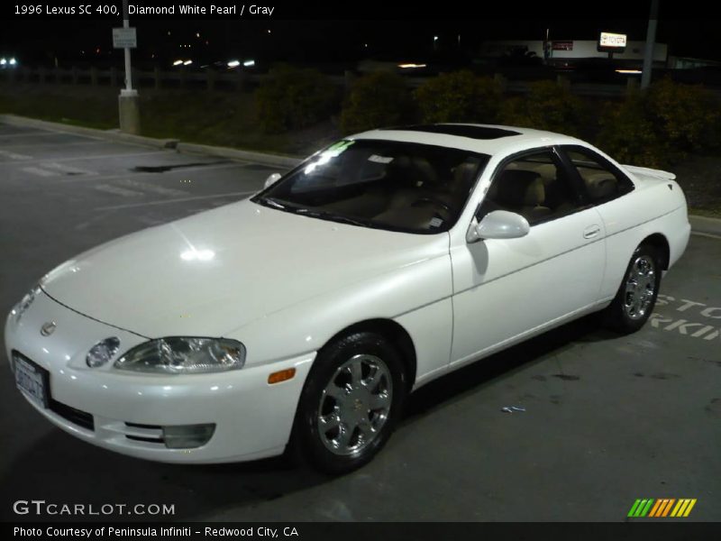 Diamond White Pearl / Gray 1996 Lexus SC 400