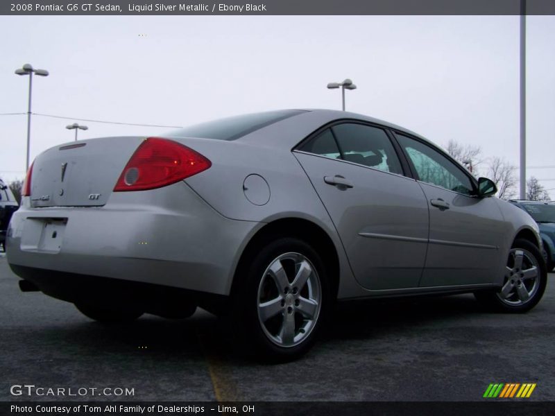 Liquid Silver Metallic / Ebony Black 2008 Pontiac G6 GT Sedan