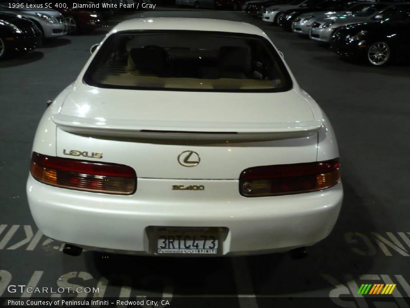 Diamond White Pearl / Gray 1996 Lexus SC 400