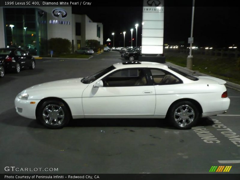 Diamond White Pearl / Gray 1996 Lexus SC 400