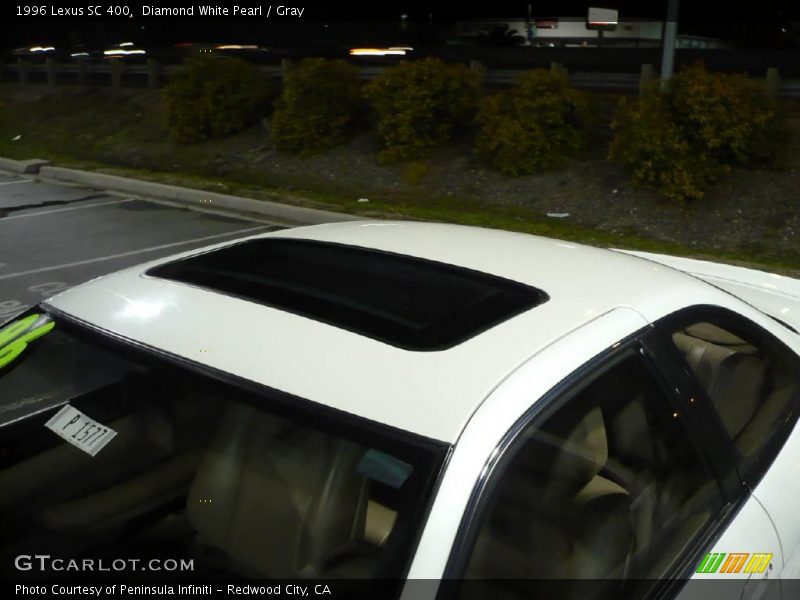 Diamond White Pearl / Gray 1996 Lexus SC 400