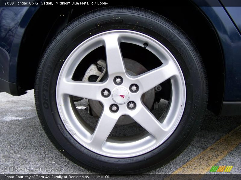 Midnight Blue Metallic / Ebony 2009 Pontiac G6 GT Sedan