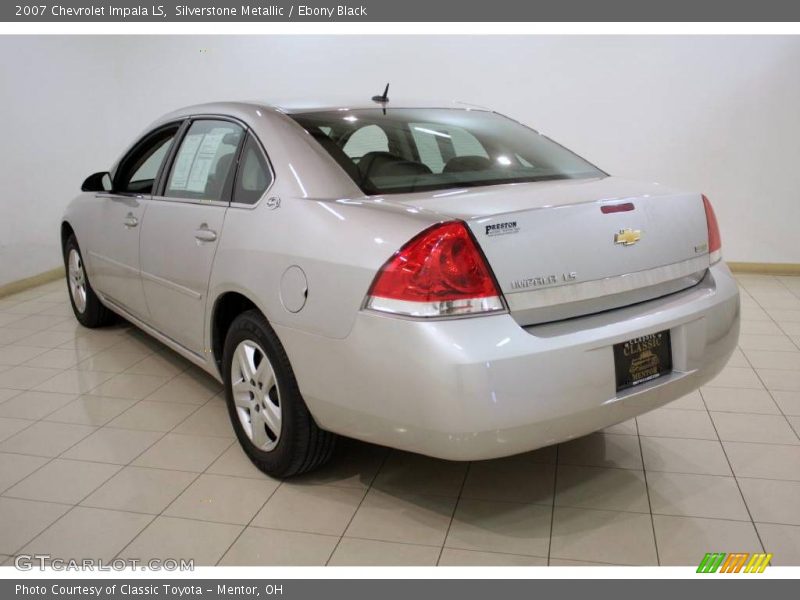 Silverstone Metallic / Ebony Black 2007 Chevrolet Impala LS