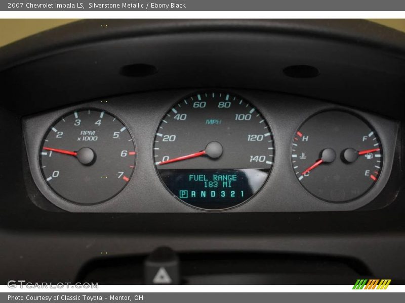 Silverstone Metallic / Ebony Black 2007 Chevrolet Impala LS