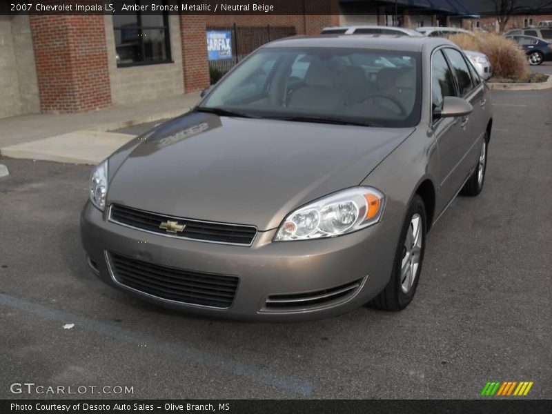 Amber Bronze Metallic / Neutral Beige 2007 Chevrolet Impala LS