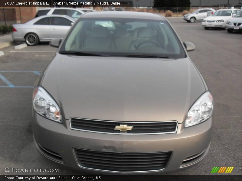 Amber Bronze Metallic / Neutral Beige 2007 Chevrolet Impala LS