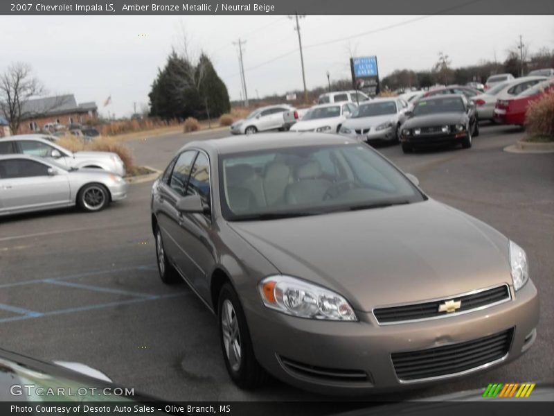 Amber Bronze Metallic / Neutral Beige 2007 Chevrolet Impala LS