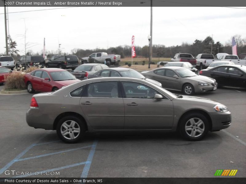 Amber Bronze Metallic / Neutral Beige 2007 Chevrolet Impala LS