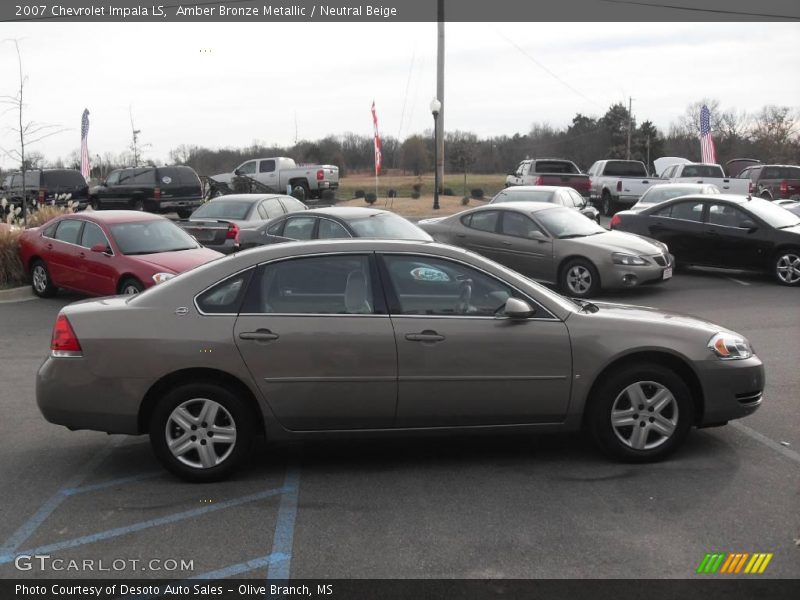 Amber Bronze Metallic / Neutral Beige 2007 Chevrolet Impala LS