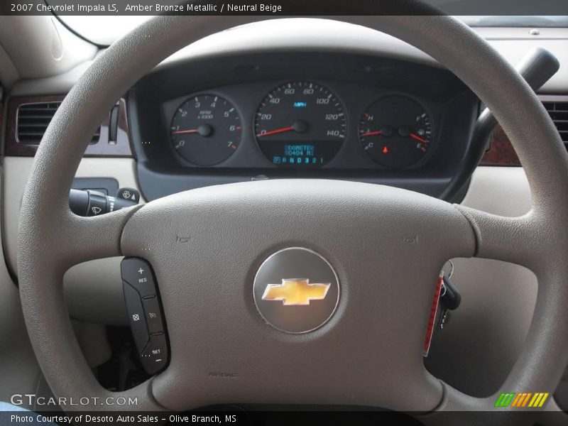 Amber Bronze Metallic / Neutral Beige 2007 Chevrolet Impala LS