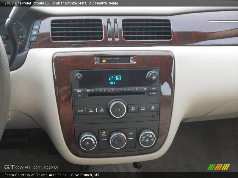 Amber Bronze Metallic / Neutral Beige 2007 Chevrolet Impala LS