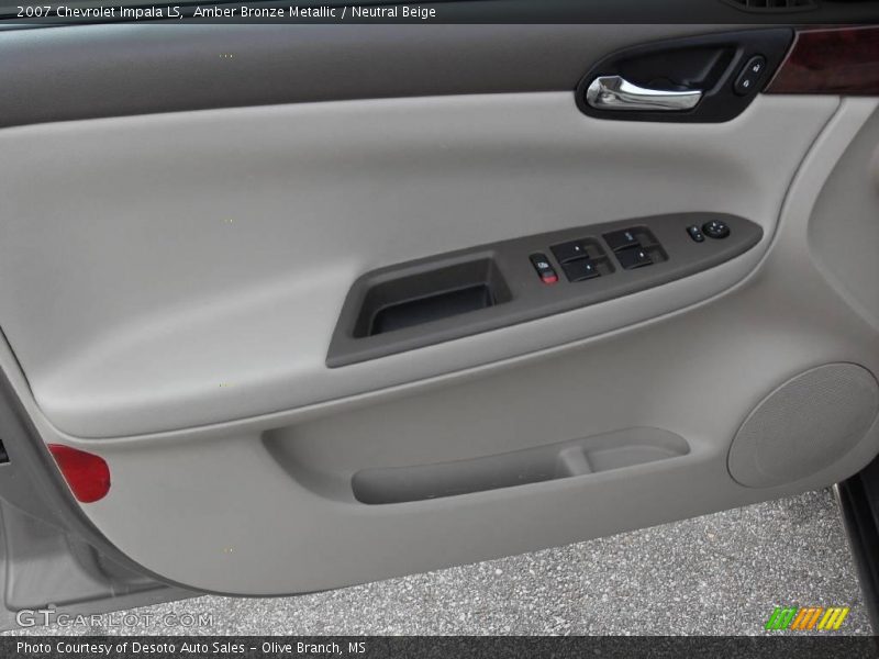 Amber Bronze Metallic / Neutral Beige 2007 Chevrolet Impala LS